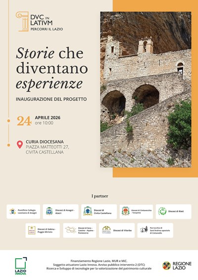 DVC in LATIVM - Storie che diventano esperienze, Inaugurazione del progetto 24/04/2026